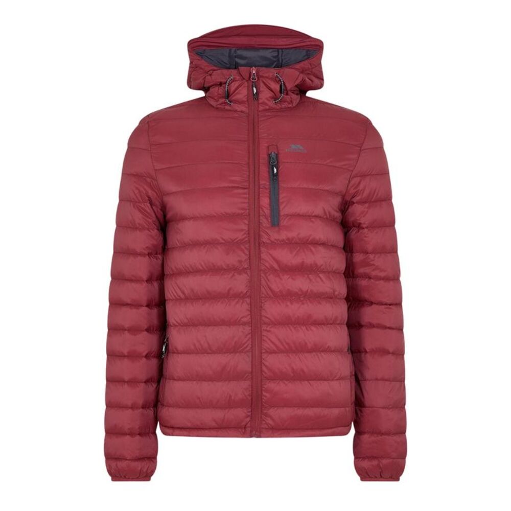 Trespass Mens Digby Puffer Jacket / Burgundy/Gray